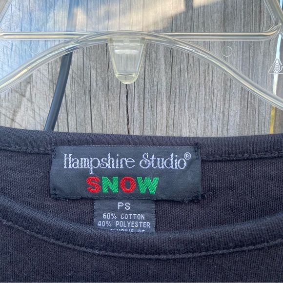 Vintage Hampshire Studio‎ SNOW embellished Santa Claus Long Sleeve PS - Picture 6 of 6